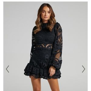 Black lace dress